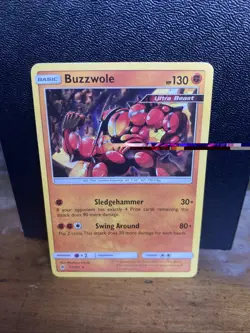 Pokemon Buzzwole Ultra Beast Card 76/131 Forbidden Light Set - Image 1