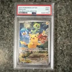 Pokemon Pikachu Promo Holo PSA 9 Scarlet & Violet 027 2023 Promo Card - Image 1