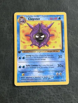 Cloyster 32/62 Fossil 50 HP Uncommon Stage 1 1st Edition Pokemon TCG Card - Image 1