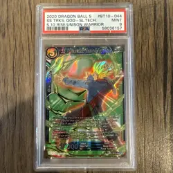 PSA 9, SS Trunks SR Rise Unison Warrior Card DBS DBZ Z Heroes - Image 1