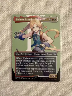 Zidane, Tantalus Thief BORDERLESS U0405 MTG Magic The Gathering Final Fantasy NM - Image 1