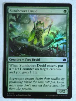 Sunshower Druid 195 Bloomburrow Foil Magic The Gathering TCG - Image 1