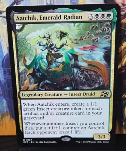 magic the gathering - Aatchik, Emerald Radian - Legendary Creature - Insect Rare - Image 1