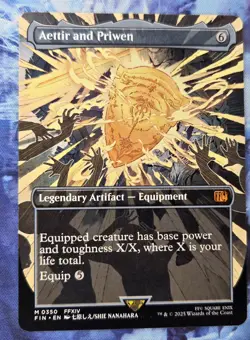 Aettir and Priwen | Final Fantasy (FIN) | Borderless NM | MTG Magic - Image 1