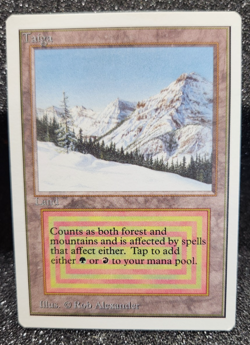 MTG Magic the Gathering TAIGA Unlimited Dual Land - Amazing! - Image 1