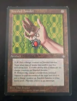 Jeweled Amulet Ice Age MTG Regular Moderately Played - Image 1