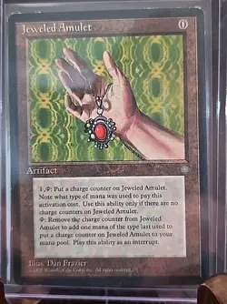 Jeweled Amulet Ice Age MTG Regular Moderately Played - Image 3