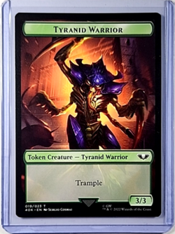 MTG Magic the Gathering Warhammer 40K Surge Foil Token Tyranid Warrior Tyranid - Image 2