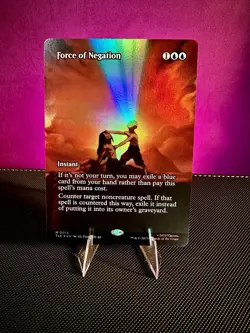 Force of Negation TLE0013 (Borderless/Foil) Avatar: The Last Airbender, MTG - Image 1