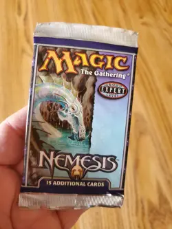 MAGIC THE GATHERING Lot of Three (3) NEMESIS Factory Sealed Booster Packs - Image 3