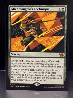 Mtg. Michelangelo's Technique. Teenage Mutant Ninja Turtles. Nm - Image 1