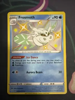Frosmoth SV034/SV122 Shiny Holo Rare Shining Fates: Shiny Vault Pokemon Card NM - Image 3