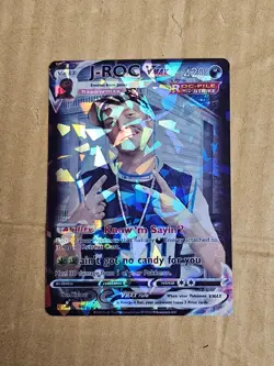 J-ROC from Trailer Park Boys Pokemon VMax Holographic Custom Trading Card - Image 1