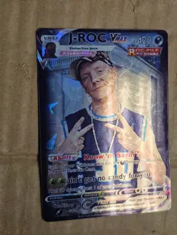 J-ROC from Trailer Park Boys Pokemon VMax Holographic Custom Trading Card - Image 2