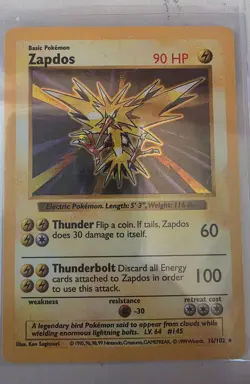 Pokemon Card Lot - Vintage, Shadowless Zapdos, Mewtwo Promo, 1st Ed + EX - Image 5