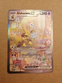 Alakazam ex 201/165 - Scarlet Violet 151 Special Illustration Rare Pokemon NM - Image 1