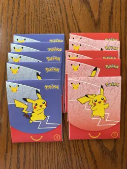 🔥2021 Pokemon 25th Anniversary McDonald's LOT of 10 Promo Packs Sealed🔥New - Image 1