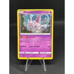 Pokemon TCG Mewtwo SM77 Black Star Promo - LP - Image 1