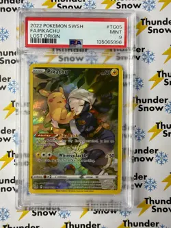 Pikachu #TG05 Lost Origin 2022 Pokemon PSA 9 - Image 1