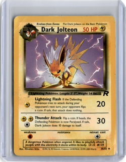 Pokemon TCG Team Rocket Dark Jolteon 38/82 Uncommon Unlimited DMG - Image 1