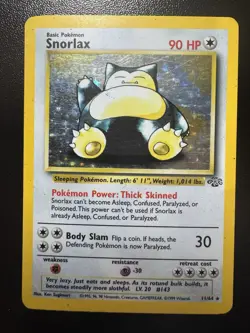 Snorlax Holo Rare 11/64 1999 Pokemon Jungle Heavy Played - Image 1