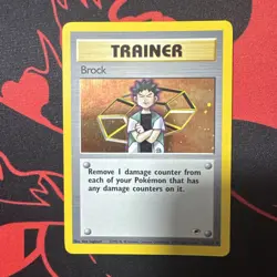 2000 Pokemon - Brock #15/132 - Gym Heroes Unlimited - Holo Rare - Trainer - LP - Image 1