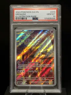 2023 POKEMON SVI EN-SCARLET & VIOLET ILLUSTRATION RARE #210 DROWZEE PSA 10 - Image 1