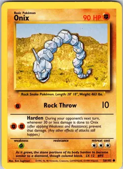 Onix 056/102 Base Set Pokemon LP Normal - Image 1