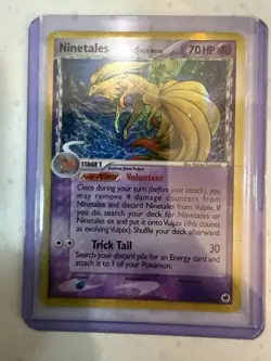 Pokemon Ninetales Delta Species 8/101 Dragon Frontiers Holo Rare Stage 1 70 HP - Image 1