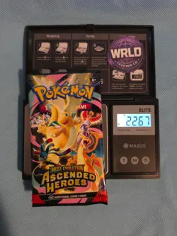 VERY HEAVY!! 🔥 22.67g Pokemon TCG Ascended Heroes Booster (Sealed)✅ GOD PACKUUU - Image 1