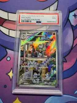 PSA 9 Machoke Illustration Rare Holo 177/165 • Scarlet & Violet 151 Pokemon TCG - Image 1
