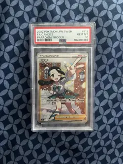 Pokemon Candice Full Art Trainer S12 Paradigm Trigger 113/098 PSA 10 Holo - Image 1