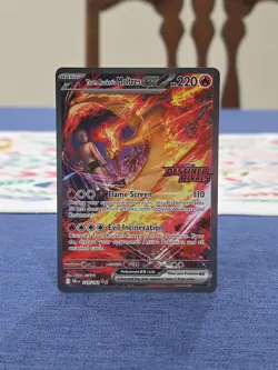 Pokemon Team Rocket's Moltres EX Destined Rivals 229/182 Double Rare Holo STAMP - Image 1