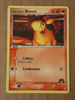 Pokemon Team Magma's Numel 64/95 Team Magma Team Aqua NM-MT See Pictures - Image 1