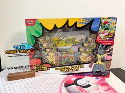 Pokemon Ascended Heroes Premium Poster Collection Mega Lucario Box minor teared - Image 1