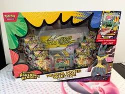 Pokemon Ascended Heroes Premium Poster Collection Mega Lucario Box minor teared - Image 2