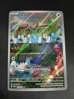 Pokemon Swablu Special Illustration Rare Near Mint Paradox Rift 213/182 - Image 1