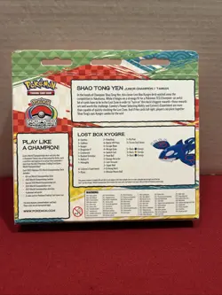 POKEMON 2023 WORLD CHAMPIONSHIP Shao Tong Yen (Lost Box Kyogre)*New* - Image 3