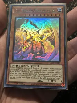 Yugioh Winged Dragon Of Ra Ghost Rare LED7 1st Edition VLP/NM - Image 4