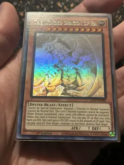 Yugioh Winged Dragon Of Ra Ghost Rare LED7 1st Edition VLP/NM - Image 5