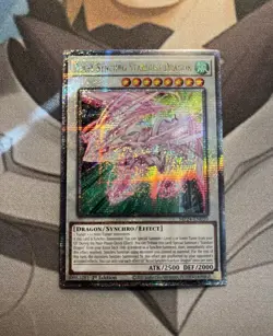 YuGiOh Accel Synchro Stardust Dragon MP24-EN030 Quarter Century Secret Rare 1st - Image 1