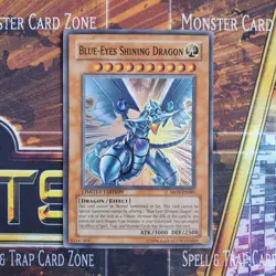 1x Blue-Eyes Shining Dragon - Super Rare - MOV-EN001 - Limited Edition - LP - Image 1