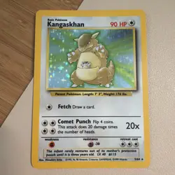 Pokemon TCG Kangaskhan Jungle 5/64 Holo Unlimited Holo Rare - LP/MP - Image 1