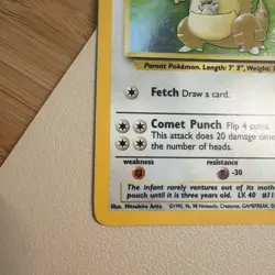 Pokemon TCG Kangaskhan Jungle 5/64 Holo Unlimited Holo Rare - LP/MP - Image 2