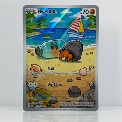 Dwebble 129/086 Sv: Black Bolt Holo Illustration Rare 70 HP Pokemon TCG - Image 1