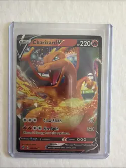 Pokemon TCG Charizard v Holo Ultra Rare Darkness Ablaze 019/189 - Image 1