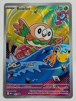 Pokemon Mega Evolution MEP 043 Rowlet 044 Litten 045 Popplio - Black Star Promo - Image 2