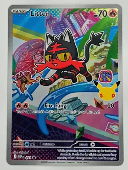 Pokemon Mega Evolution MEP 043 Rowlet 044 Litten 045 Popplio - Black Star Promo - Image 3