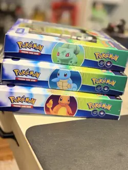 Pokemon TCG: GO Pin Collection Set Of 3 Charmander Bulbasaur Squirtle Sealed New - Image 2