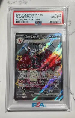 Charizard EX 074 SVP EN 2024 Pokemon Paldean Fates Tin - Image 1
